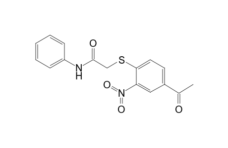 2-(4-Acetyl-2-nitro-phenylsulfanyl)-N-phenyl-acetamide