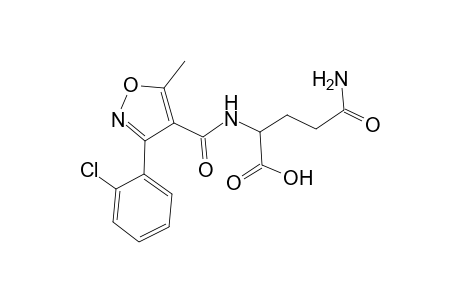 glutamine, N~2~-[[3-(2-chlorophenyl)-5-methyl-4-isoxazolyl]carbonyl]-