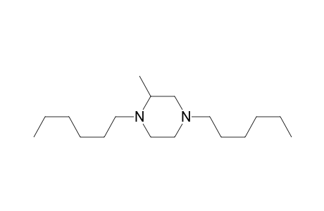 1,4-Dihexyl-2-methylpiperazine