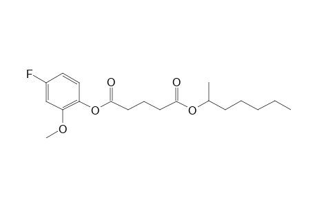 Glutaric acid, hept-2-yl 4-fluoro-2-methoxyphenyl ester