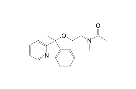 Acetamide,N-methyl-N-2-[1-phenyl-1-(2-pyridyl)ethoxy]ethyl-