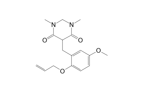 5-(2-Allyloxy-5-methoxy-benzyl)-1,3-dimethyl-hexahydropyrimidine-4,6-quinone