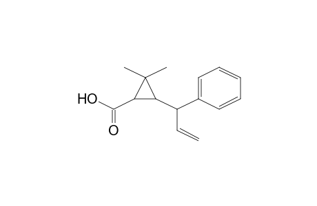 2,2-Dimethyl-3-(1-phenyl-2-propenyl)cyclopropanecarboxylic acid