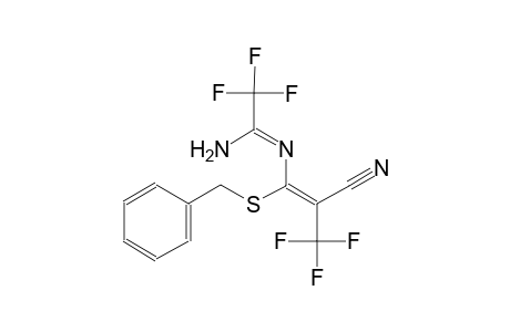 (1Z)-N'-[(Z,1Z)-1-(benzylsulfanyl)-2-cyano-3,3,3-trifluoro-1-propenyl]-2,2,2-trifluoroethanimidamide