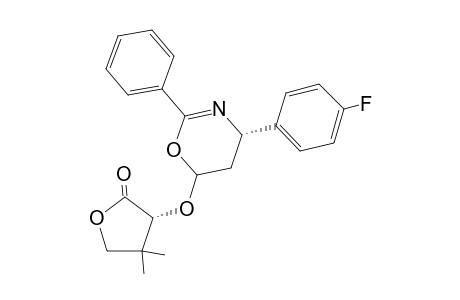 (4S)-6-[(2R)-3,3-Dimethyl-.gamma.-butyrolactone-2-yl]oxy-4-(4-fluorophenyl)-2-phenyl-5,6-dihydro-4H-1,3-oxazine