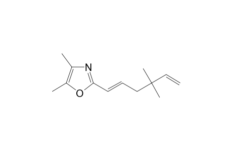 2-[(1E)-4,4-dimethylhexa-1,5-dienyl]-4,5-dimethyl-1,3-oxazole