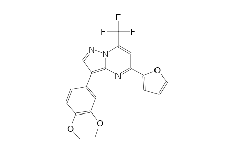 pyrazolo[1,5-a]pyrimidine, 3-(3,4-dimethoxyphenyl)-5-(2-furanyl)-7-(trifluoromethyl)-