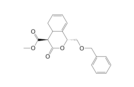 1H-Cyclopropa[de]-2-benzopyran-3a(3H)-carboxylic acid, 3b,6,6a,6b-tetrahydro-3-oxo-6a-[(phenylmethoxy)methyl]-, methyl ester, (3a.alpha.,3b.alpha.,6a.alpha.,6b.alpha.)-(.+-.)-