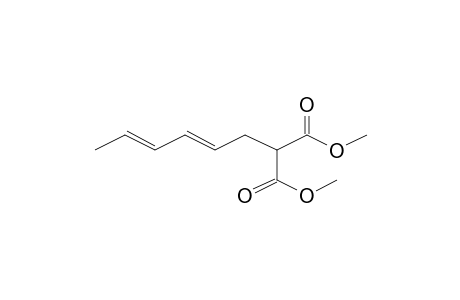 2-Hexa-2,4-dienylmalonic acid, dimethyl ester