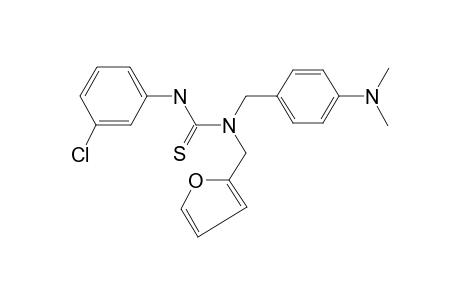 3-(3-Chlorophenyl)-1-[(4-dimethylaminophenyl)methyl]-1-(furan-2-ylmethyl)thiourea