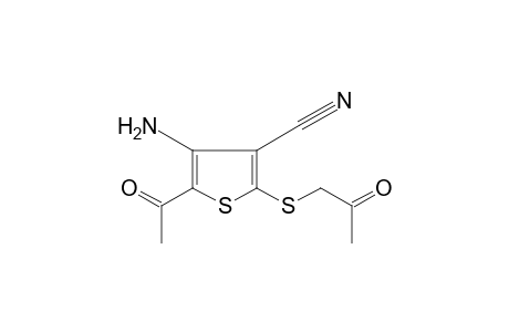 2-(acetonylthio)-5-acetyl-4-amino-3-thiophenecarbonitrile