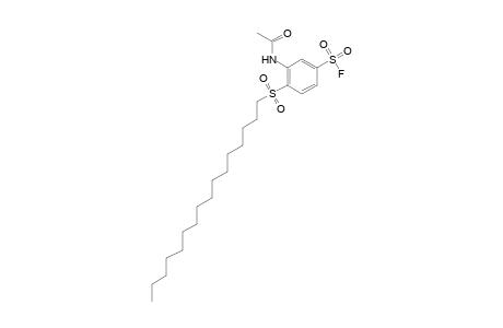 3-acetamido-4-(hexadecylsulfonyl)benzenesulfonyl fluoride