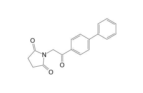 N-(p-phenylphenacyl)succinimide