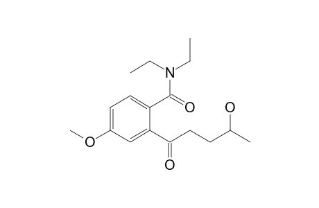 N,N-Diethyl-2-(4'-hydroxy-1'-oxopentyl)-4-methoxybenzamide