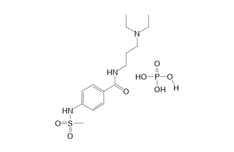 N-[3-(diethylamino)propyl]-p-(methylsulfonamido)benzamide, monophosphate