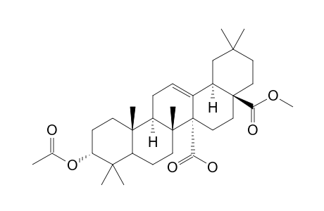 3.alpha.-Acetoxyolean-12-ene-27,28-dioic acid - 28-methyl ester