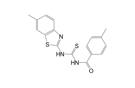 N-(6-Methyl-1,3-benzothiazol-2-yl)-N'-(4-methylbenzoyl)thiourea