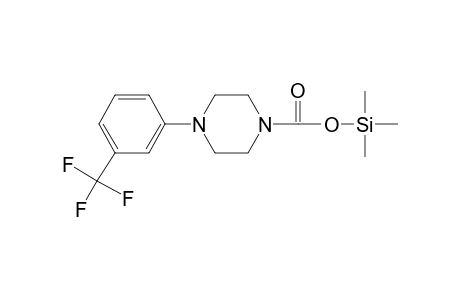 m-(Trifluoromethyl)phenylpiperazine-2-carbamic acid TMS