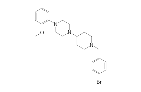 Piperazine, 1-[1-[(4-bromophenyl)methyl]-4-piperidinyl]-4-(2-methoxyphenyl)-