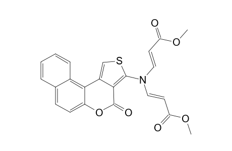 Dimethyl 3,3'-[3-(4-oxo-4H-benzo[f]thieno[3,4-c]-2H-chromenyl)]aminodipropoate