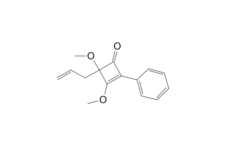 3,4-Dimethoxy-2-phenyl-4-(2-propenyl)-2-cyclobuten-1-one