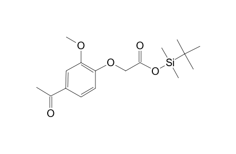 (4-Acetyl-2-methoxyphenoxy)acetic acid, tert-butyldimethylsilyl ester