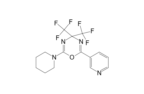 2-(1-Piperidinyl)-6-(3-pyridinyl)-4,4-bis(trifluoromethyl)-4H-1,3,5-oxadiazine