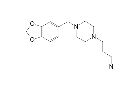 3-[4-(2H-1,3-Benzodioxol-5-ylmethyl)piperazin-1-yl]propan-1-amine