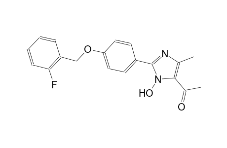 ethanone, 1-[2-[4-[(2-fluorophenyl)methoxy]phenyl]-1-hydroxy-4-methyl-1H-imidazol-5-yl]-