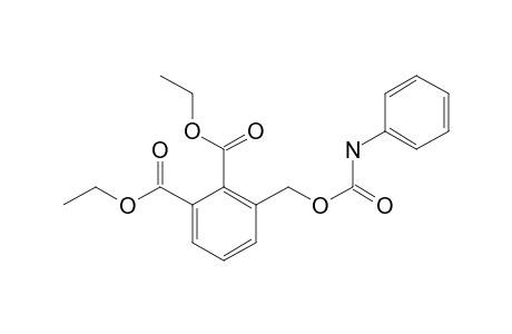 1,2-Benzenedicarboxylic acid, 3-[[[(phenylamino)carbonyl]oxy]methyl]-, diethyl ester