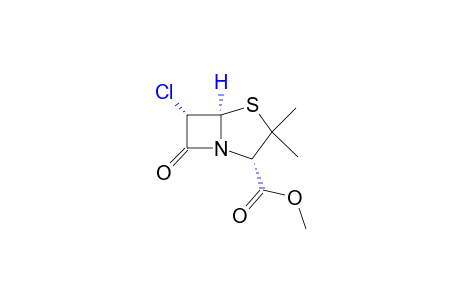 6a-chloro-3,3-dimethyl-7-oxo-4-thia-1-azabicyclo[3.2.0]heptane-2-carboxylic acid, methyl ester