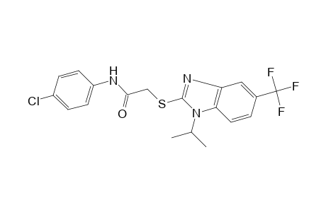 4'-chloro-2-{[1-isopropyl-5-(trifluoromethyl)-2-benzimidazolyl]thio}acetanilide