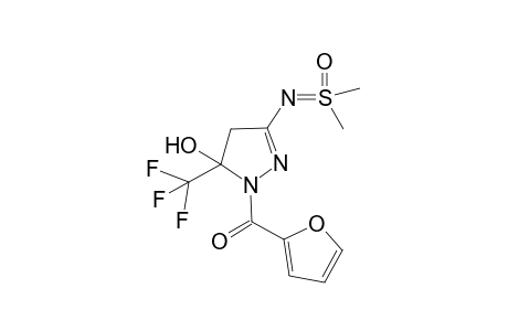 5-HYDROXY-3-(S,S-DIMETHYLSULFOXIMIDO)-5-TRIFLUOROMETHYL)-4,5-DIHYDRO-1H-1-(2-FURANOYLPYRAZOLE)