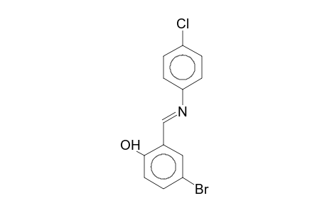 4-bromo-2-[N-(p-chlorophenyl)formimidoyl]phenol