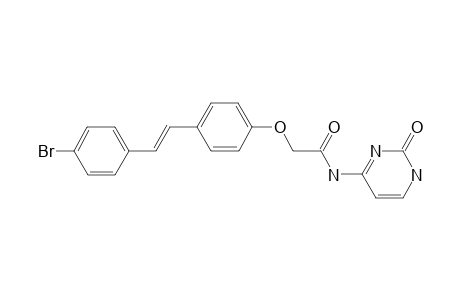 (E)-2-(4-(4-bromostyryl)phenoxy)-N-(2-oxo-1,2-dihydropyrimidin-4-yl)acetamide