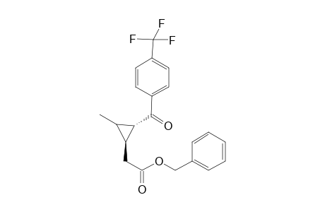 (1S,3S)-(+-)-Benzyl 2-{2-methyl-3-[4-(trifluoromethyl)benzoyl]cyclopropyl}acetate