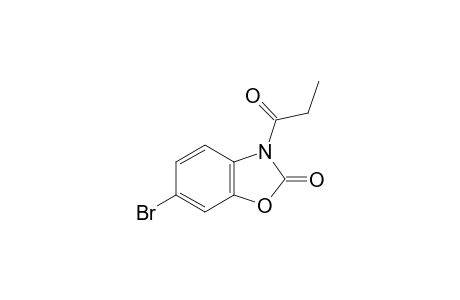 2(3H)-benzoxazolone, 6-bromo-3-(1-oxopropyl)-