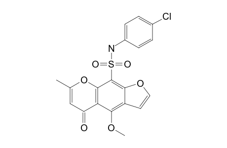 N-(4-CHLORO-PHENYL)-4-METHOXY-7-METHYL-5-OXO-5H-FURO-[3.2-G]-[1]-BENZOPYRAN-9-SULFONAMIDE