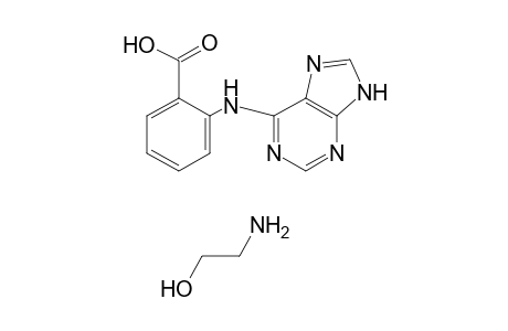 N-(9H-purin-6-yl)anthranilic acid, compound with 2-aminoethanol (1:1)