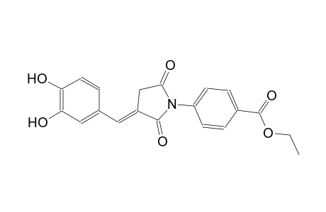 benzoic acid, 4-[(3E)-3-[(3,4-dihydroxyphenyl)methylene]-2,5-dioxopyrrolidinyl]-, ethyl ester