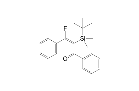 (Z)-2-(t-Butyl)dimethylsilyl-3-fluoro-1,3-diphenylprop-2-en-1-one