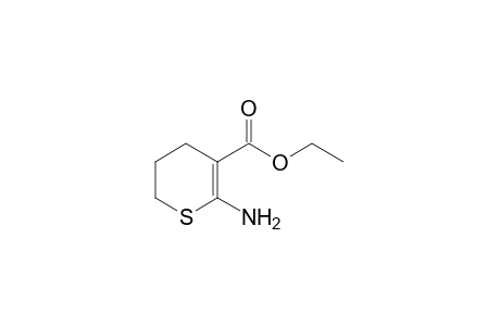 2-amino-5,6-dihydro-4H-thiopyran-3-carboxylic acid, ethyl ester