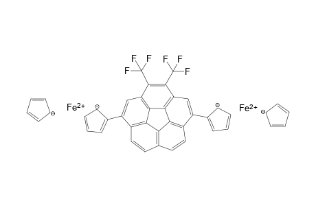 1,2-Bis(trifluoromethyl)-4,9-diferrocenylcorannulene