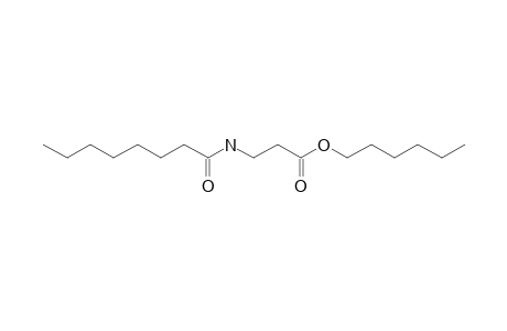 .beta.-Alanine, N-capryloyl-, hexyl ester