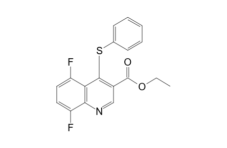 5,8-difluoro-4-(phenylthio)-3-quinolinecarboxylic acid, ethyl ester