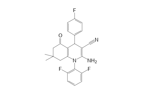 2-Amino-1-(2,6-difluorophenyl)-4-(4-fluorophenyl)-5-keto-7,7-dimethyl-6,8-dihydro-4H-quinoline-3-carbonitrile