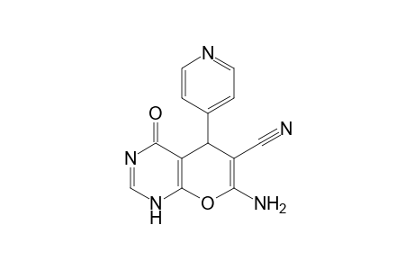 5H-Pyrano[2,3-d]pyrimidine-6-carbonitrile, 7-amino-4-hydroxy-5-(4-pyridinyl)-