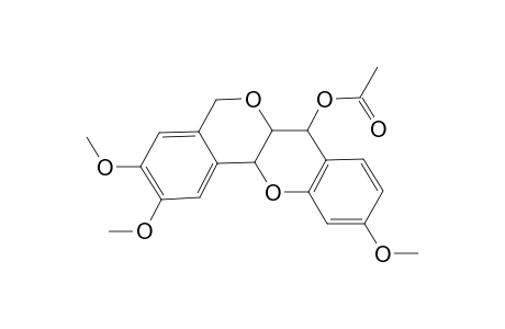 [2]Benzopyrano[4,3-b][1]benzopyran-7-ol, 5,6a,7,12a-tetrahydro-2,3,10-trimethoxy-, acetate, [6aS-(6a.alpha.,7.alpha.,12a.beta.)]-