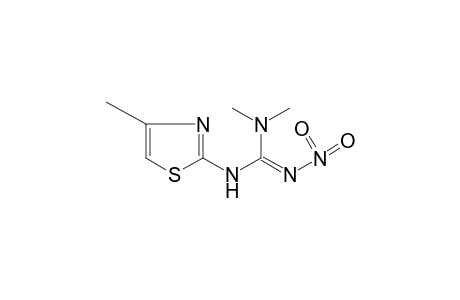 1,1-dimethyl-3-(4-methyl-2-thiazolyl)-2-nitroguanidine