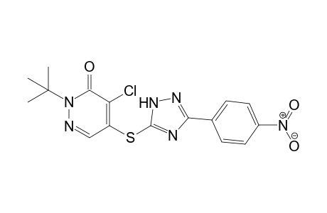 2-t-Butyl-4-chloro-5[(3-(4-nitrophenyl)-1H-1,2,4-triazol-5yl)thio]pyridazin-3(2H)-one